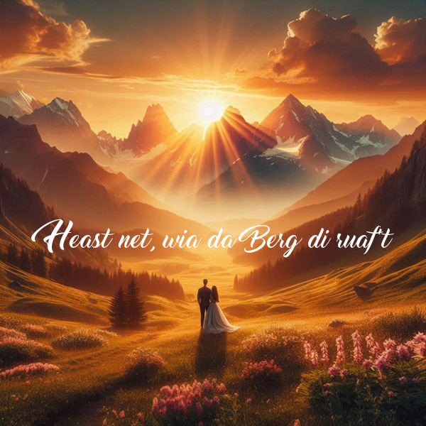 Heast net, wia da Berg di ruaf’t